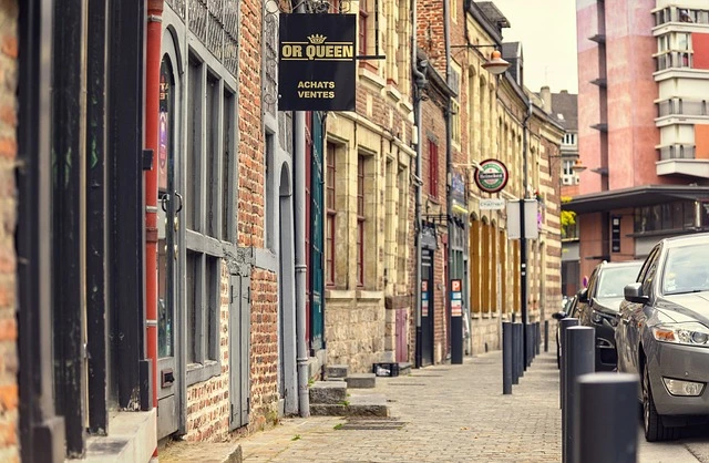 A photo of a street lined with businesses. Local resource lists. Compile lists of local resources that are valuable to your audience.